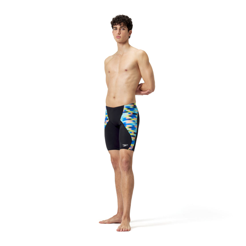 Speedo Schwimmjammer Allover Digital V-Cut Blau/Grün/Blau