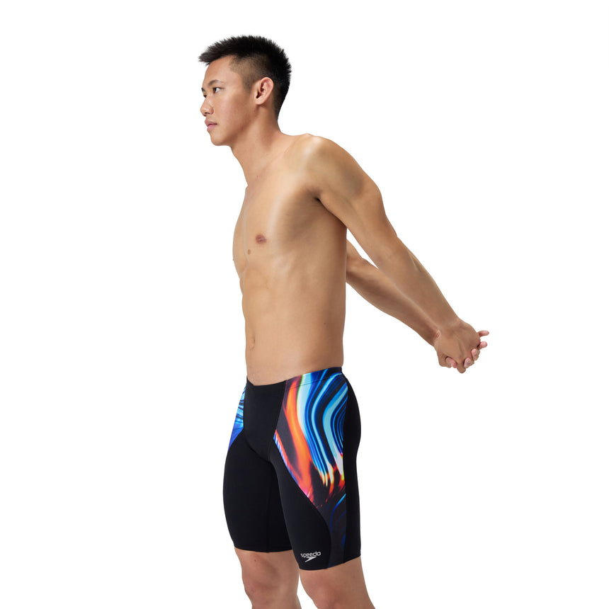 Speedo Schwimmjammer Digital V-Cut Schwarz/Blau