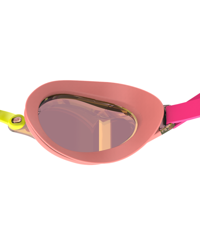 Speedo Wettkampf-Schwimmbrille Fastskin Speed Socket 2.0 Verspiegelt Neon Melone / Zinnober / Goldverspiegelung