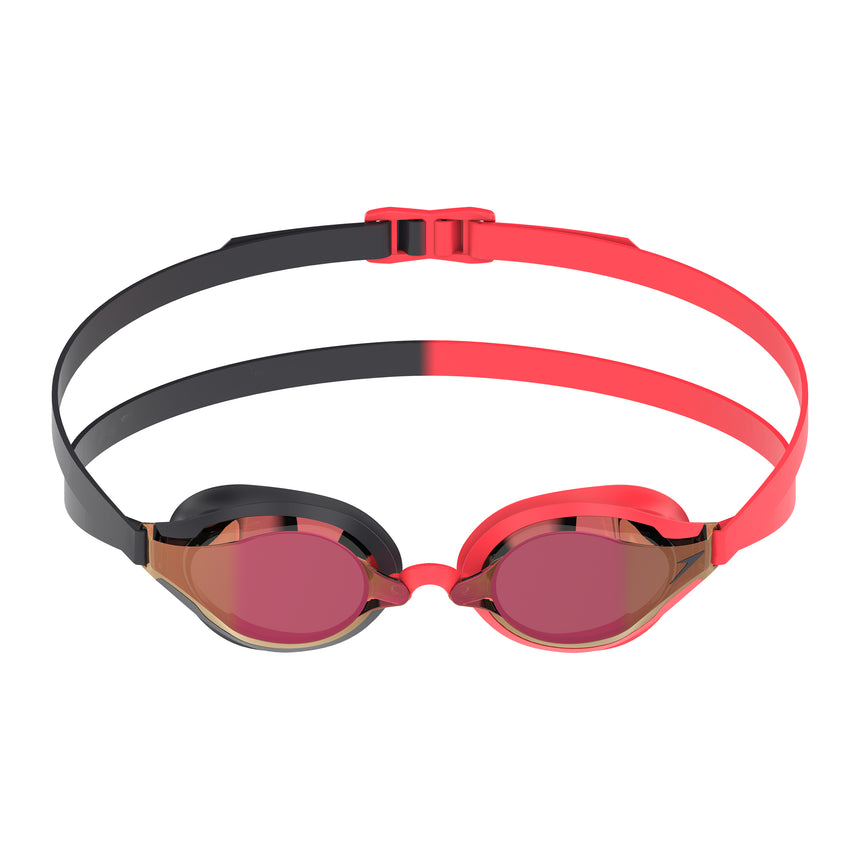 Speedo Wettkampf-Schwimmbrille Fastskin Speed Socket 2.0 Verspiegelt Schwarz / Rauchgrau / Karmesinrot