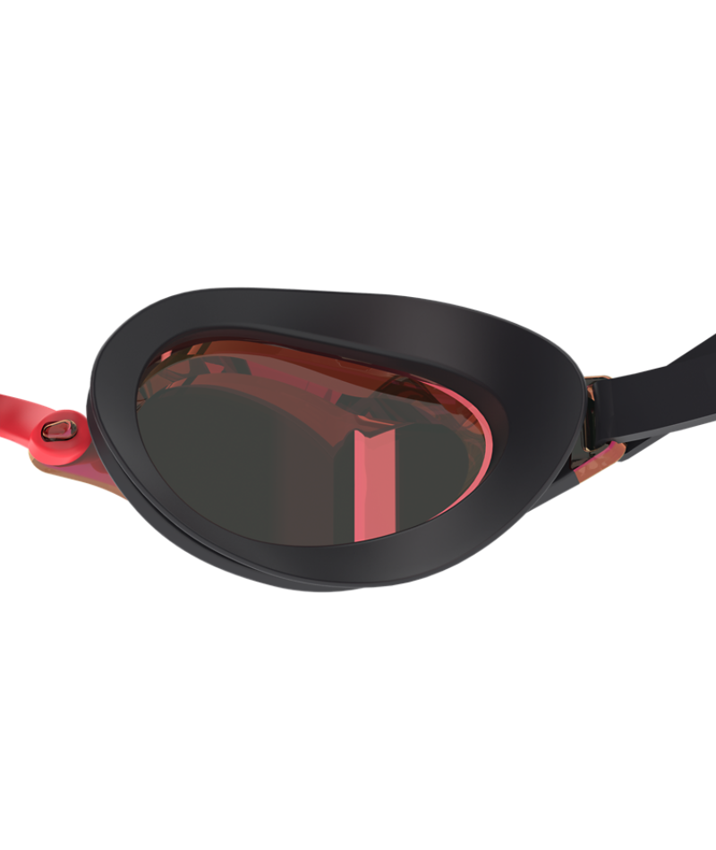 Speedo Wettkampf-Schwimmbrille Fastskin Speed Socket 2.0 Verspiegelt Schwarz / Rauchgrau / Karmesinrot