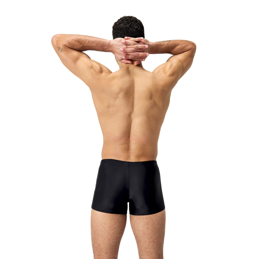 Speedo Badeboxer Medley Logo Schwarz/Rot