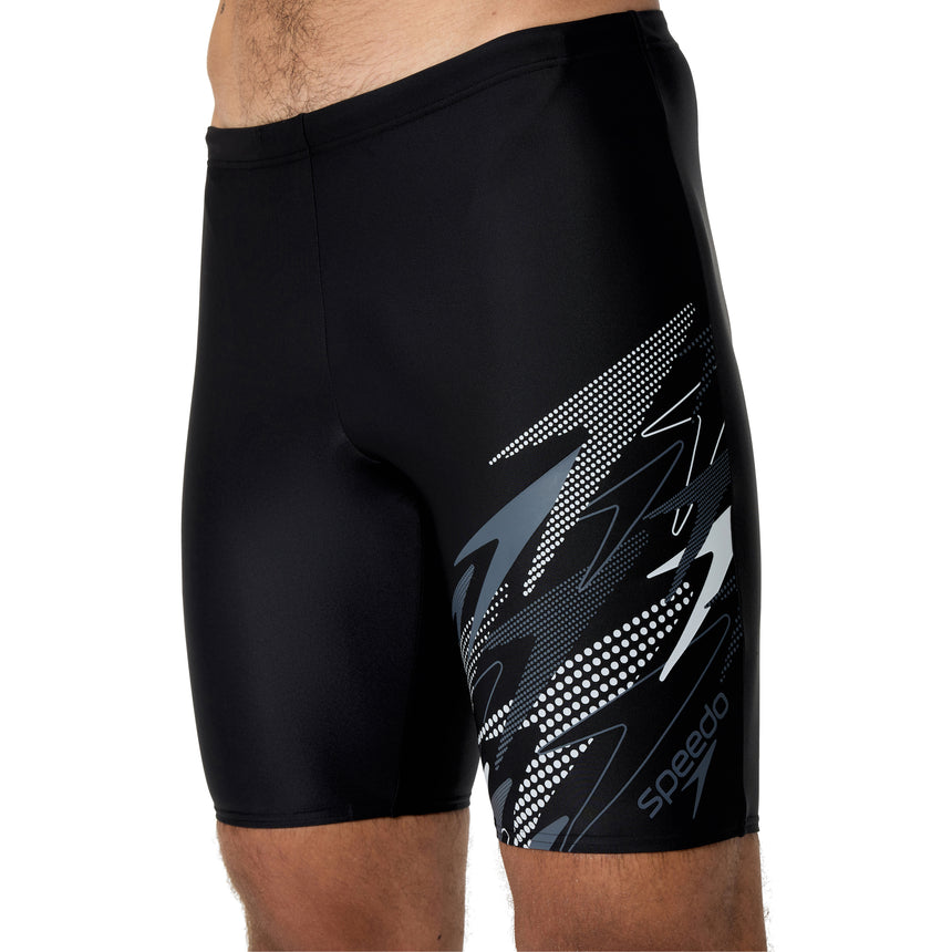 Speedo Heren Zwemjammer Medley Logo Zwart/Groen