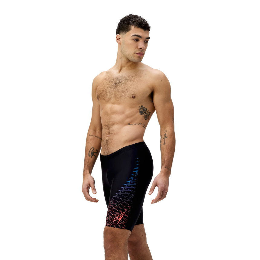 Speedo Swim Jammer Medley Logo Black/Orange