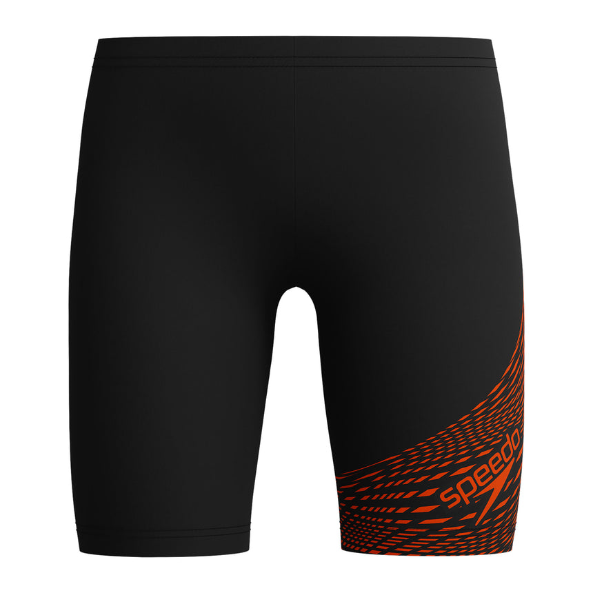 Speedo Boys Swim Jammer Medley Logo Black/Red