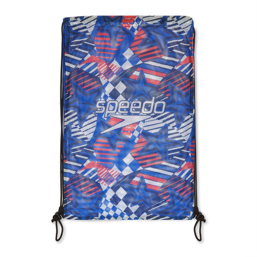 Speedo Mesh Bag Printed Red/White/Blue