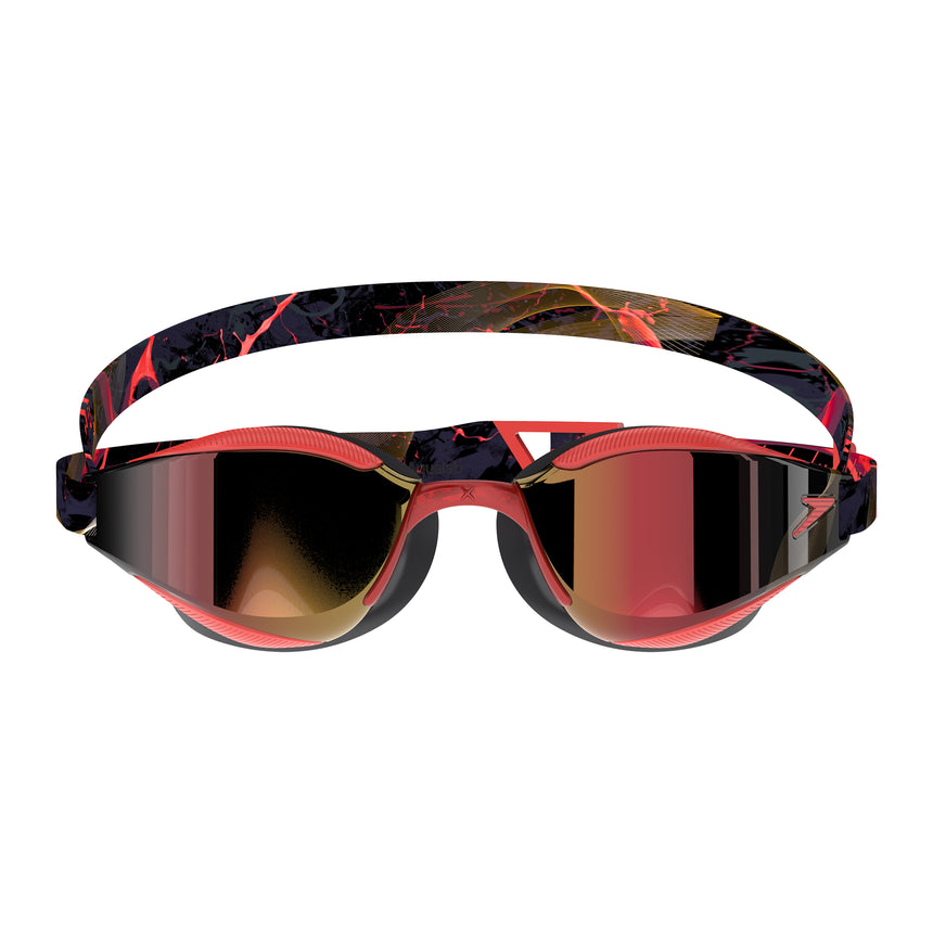 Speedo Zwembril Fastskin Hyper Elite Mirror Zwart/Rood