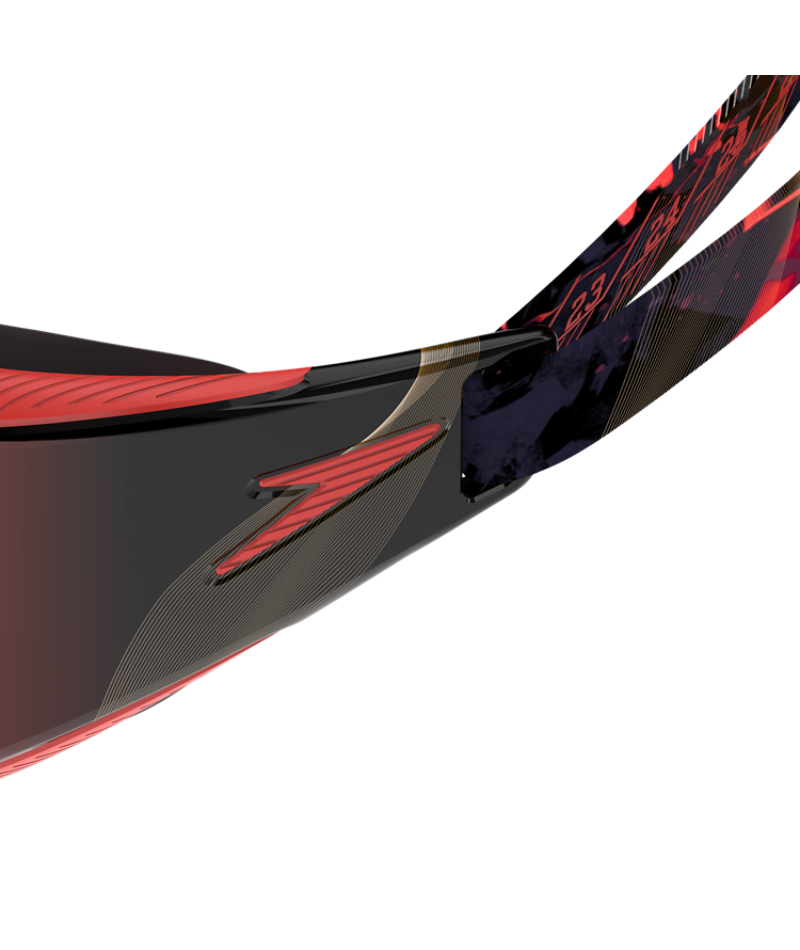 Speedo Zwembril Fastskin Hyper Elite Mirror Zwart/Rood