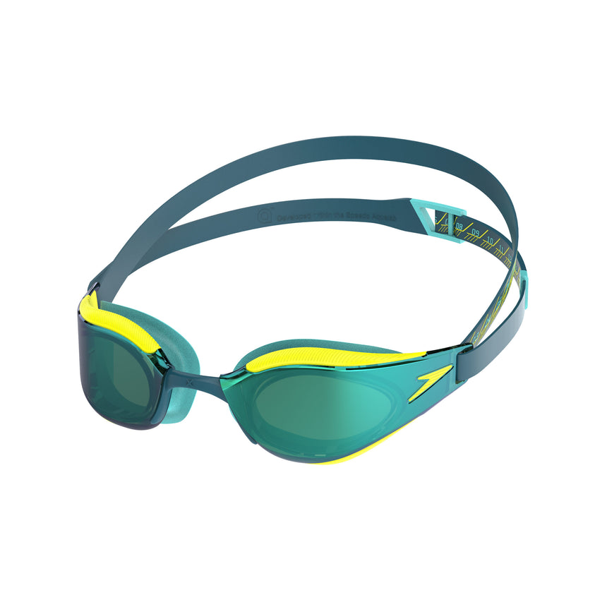 Speedo Schwimmbrille Fastskin Hyper Elite Mirror Blau/Gelb/Hellblau