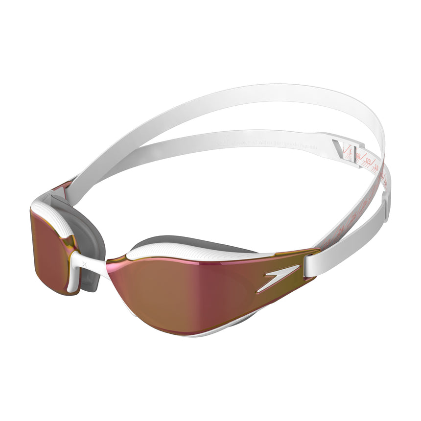 Speedo Schwimmbrille Fastskin Hyper Elite Mirror Roségold/Weiß