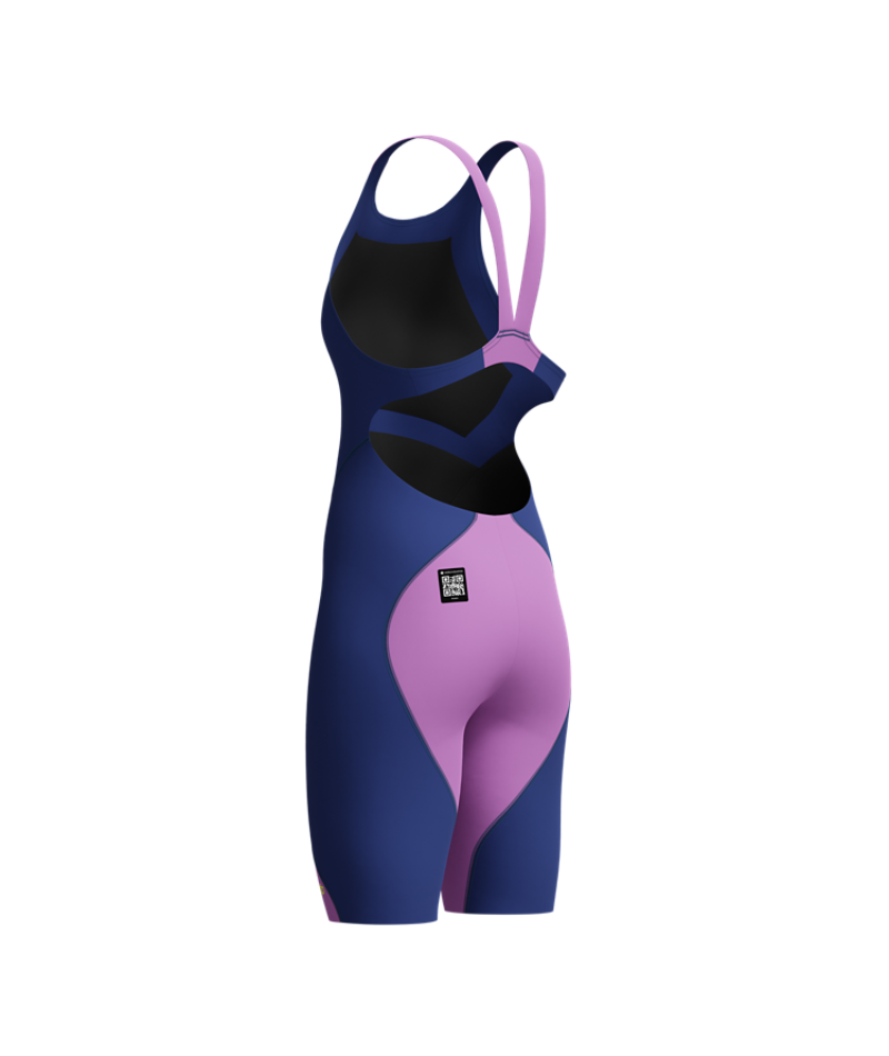 Speedo Dames Wedstrijdbadpak Fastskin LZR Ignite Open Back Marine/Paars