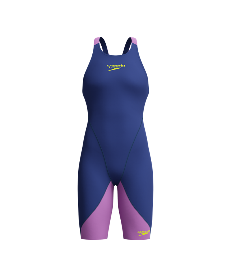 Speedo Dames Wedstrijdbadpak Fastskin LZR Ignite Open Back Marine/Paars