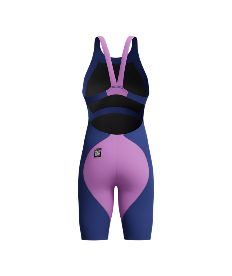 Speedo Dames Wedstrijdbadpak Fastskin LZR Ignite Open Back Marine/Paars