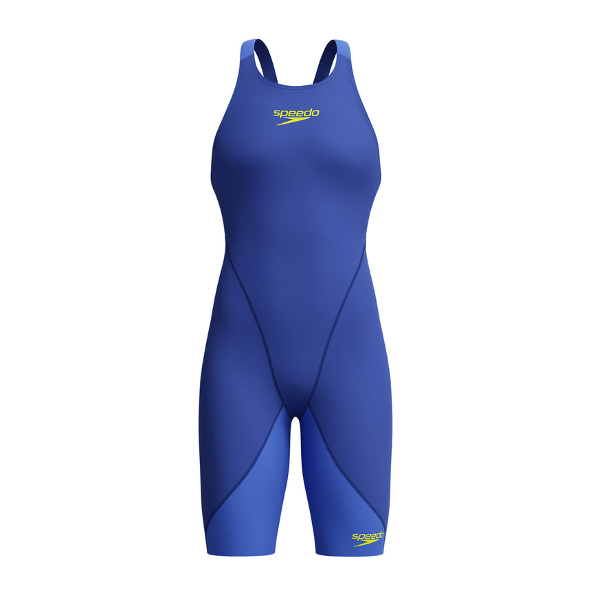 Speedo Meisjes Wedstrijd Badpak LZR Ignite Kneeskin Blauw