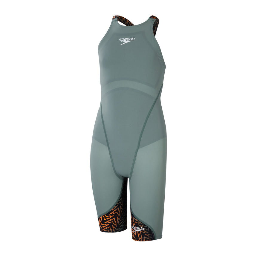 Speedo Meisjes Wedstrijd Badpak LZR Ignite Kneeskin Groen
