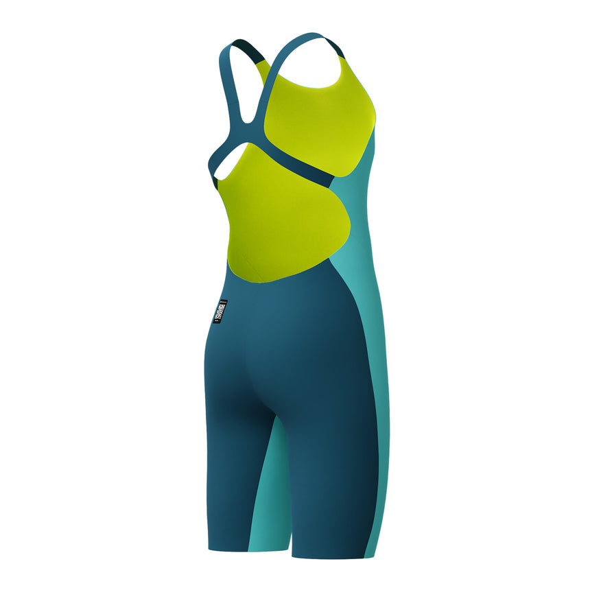 Speedo Girls Competition Kneeskin Fastskin Endurance+ Max Open Back Mint