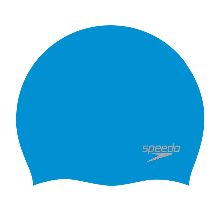 Speedo Badmuts Plain Moulded Silicone Blauw