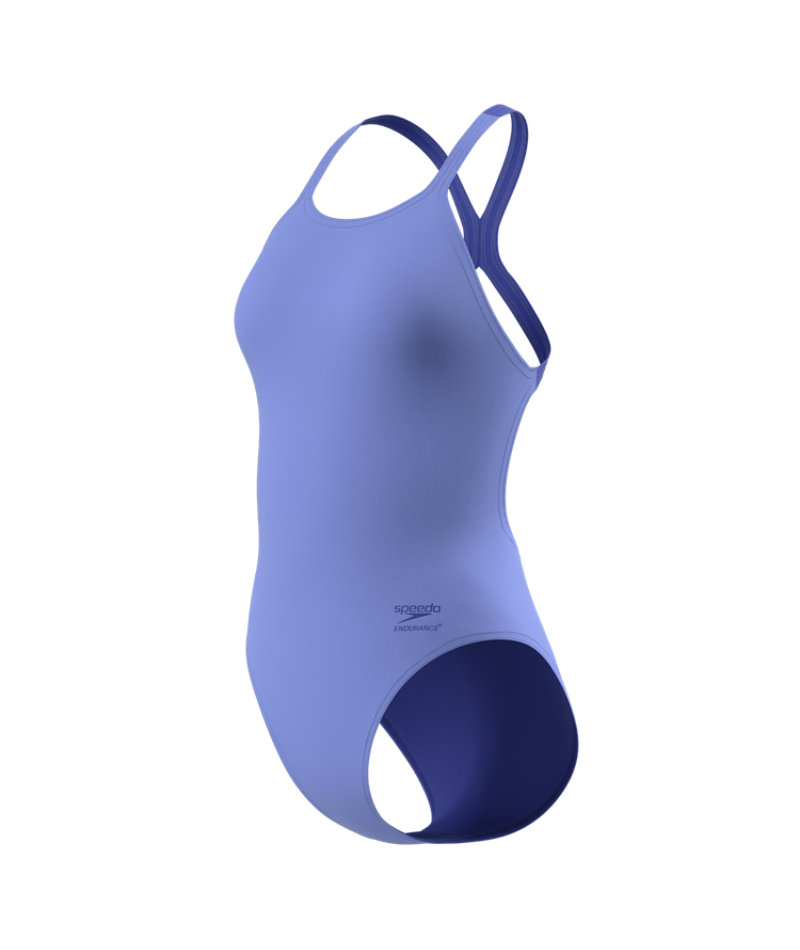 Speedo Damen Badeanzug Solid Powerback Moonlight Lavendel