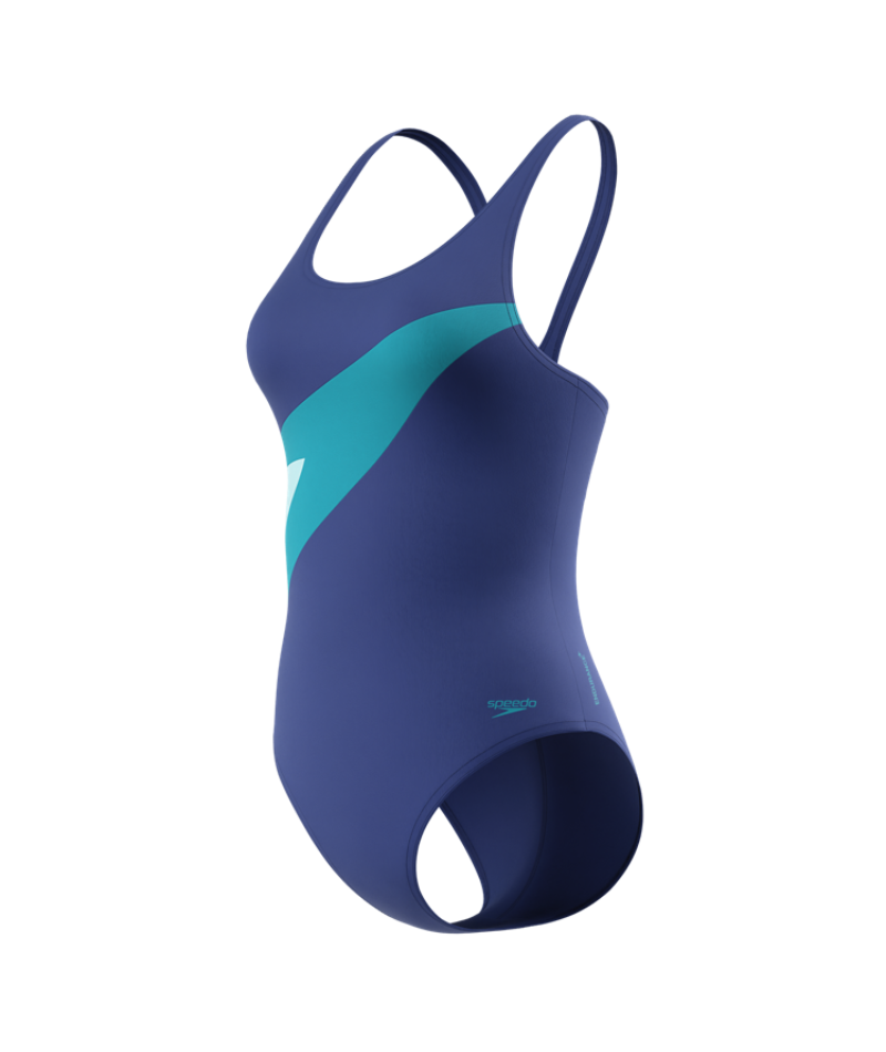 Speedo Badeanzug Hyperboom Butterfly Back Nightwatch/HyperTeal