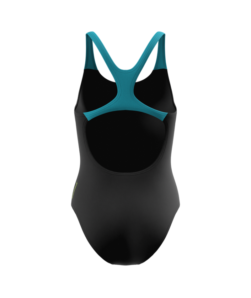 Speedo Badeanzug Medley Logo Medalist HyperTeal/Grün