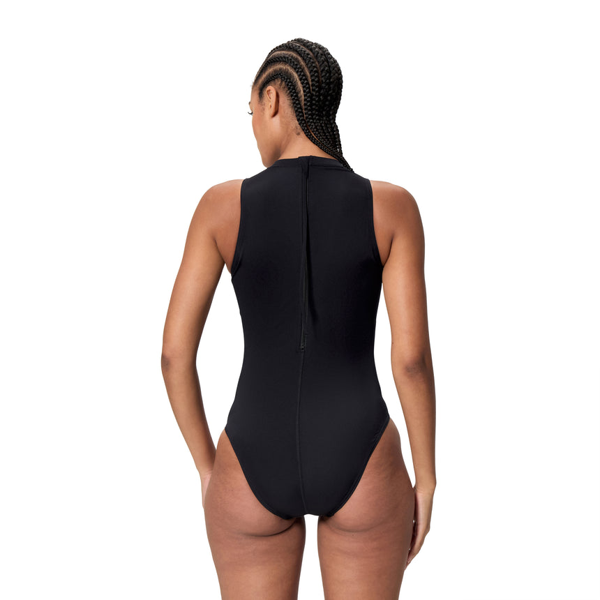 Speedo Dames Badpak Endurance+ Logo Hydrasuit Zwart/Wit