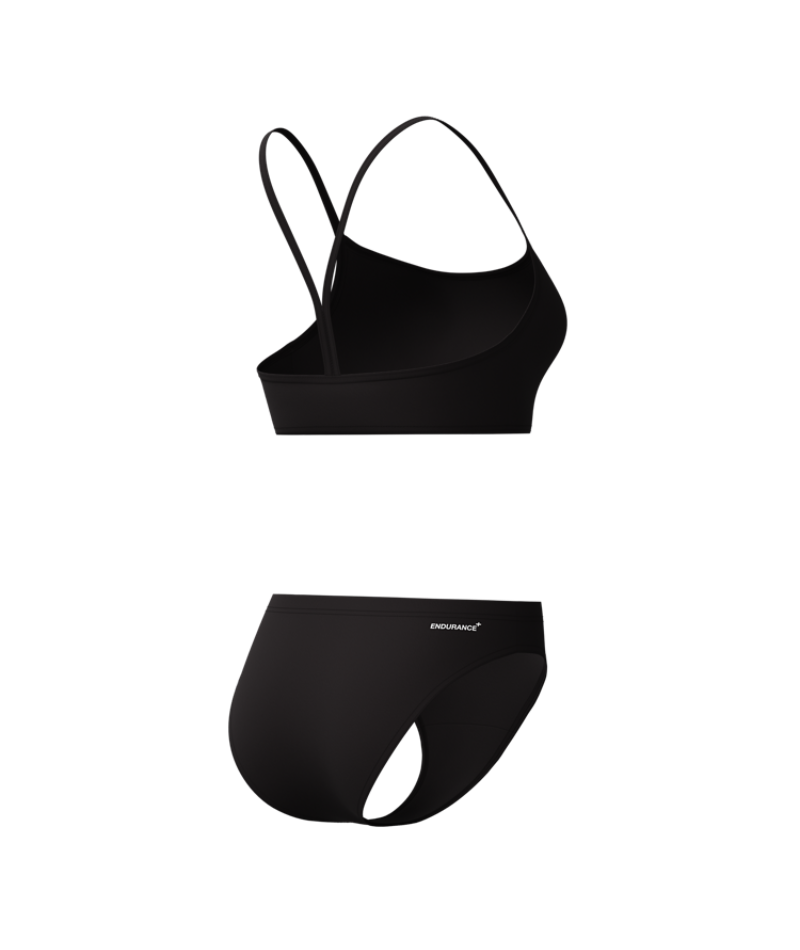 Speedo Dames Bikini Endurance+ Logo Thin Strap Zwart/Wit