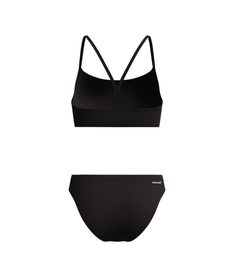 Speedo Dames Bikini Endurance+ Logo Thin Strap Zwart/Wit