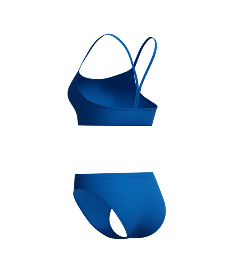 Speedo Dames Bikini Endurance+ Logo Thin Strap Blauw/Wit