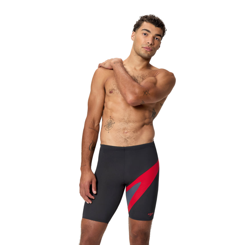 Speedo Heren Zwemjammer Hyperboom Zwart/Rood