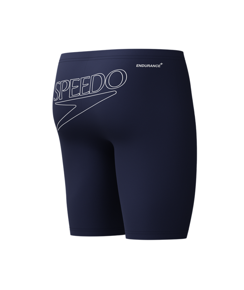 Speedo Heren Zwemjammer Endurance+ Logo Marine/Wit