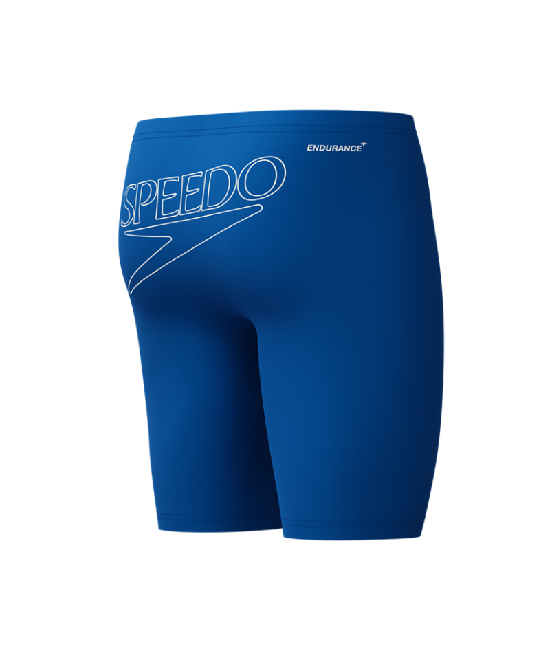 Speedo Heren Zwemjammer Endurance+ Logo Blauw/Wit