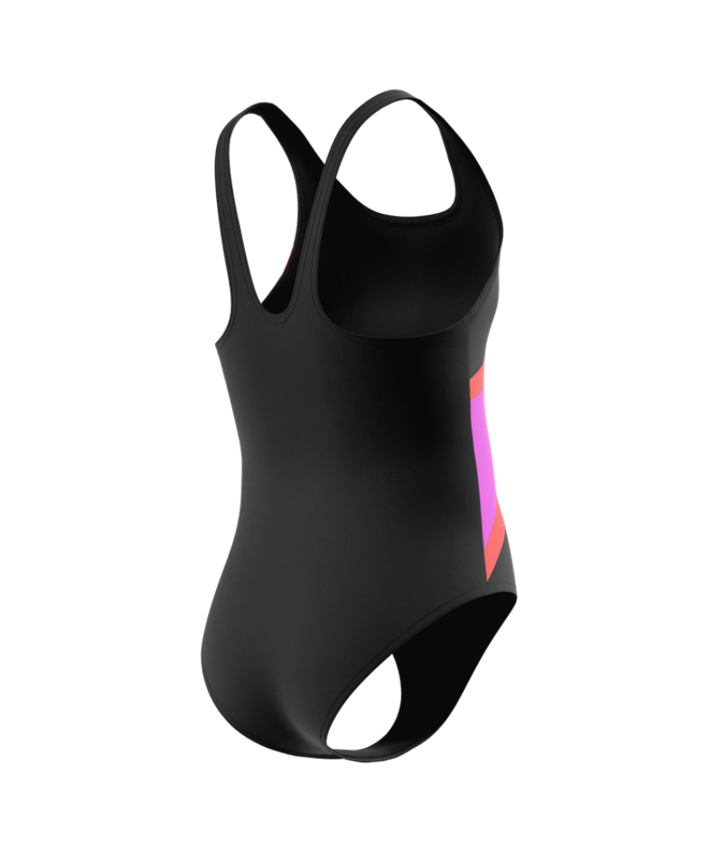 Speedo Mädchen Badeanzug Hyperboom Butterfly Back Anthrazit/PostItPnk