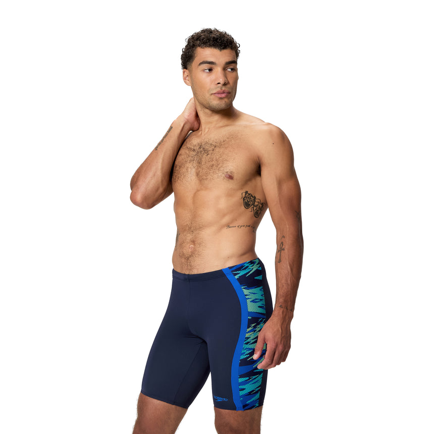 Speedo Heren Zwemjammer Hyperboom Splice Marine/Blauw