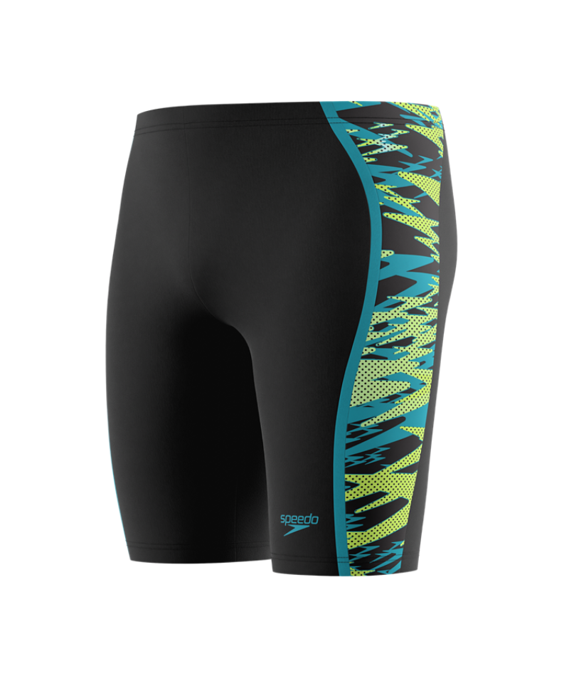 Speedo Herren-Schwimmjammer Hyperboom Splice Anthrazit/HyperTeal