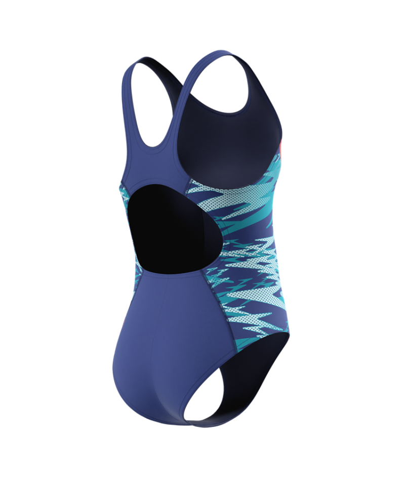 Speedo Mädchen Badeanzug Hyperboom Splice Muscleback NightWatch/HyperTeal