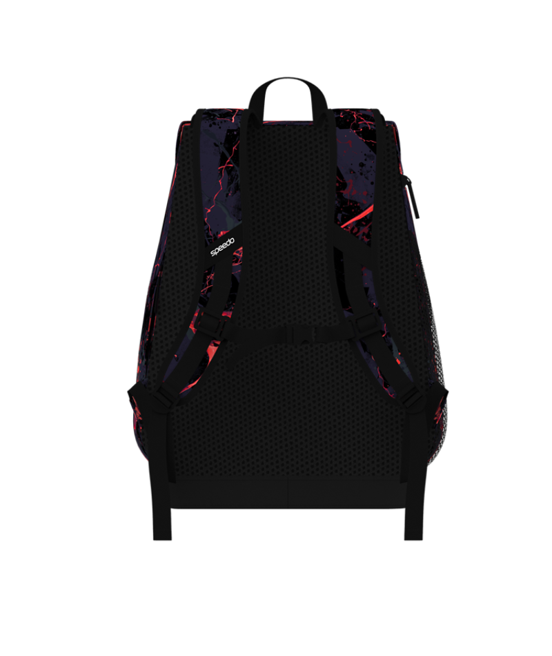 Speedo Schwimmrucksack 35L Team Bag LTD Schwarz/Rot