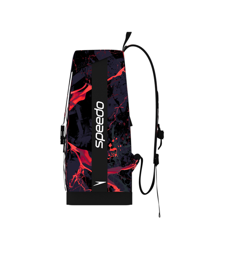 Speedo Schwimmrucksack 35L Team Bag LTD Schwarz/Rot