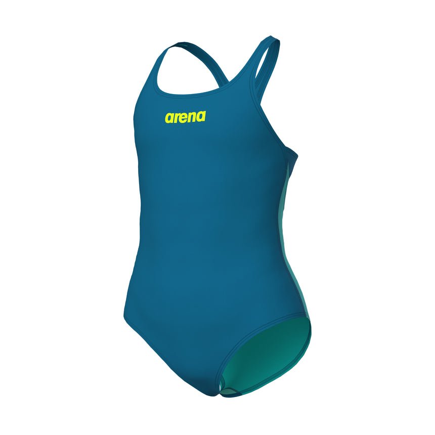 Arena Meisjes Badpak Team Swim Pro Solid Blauw-Cosmo/Water