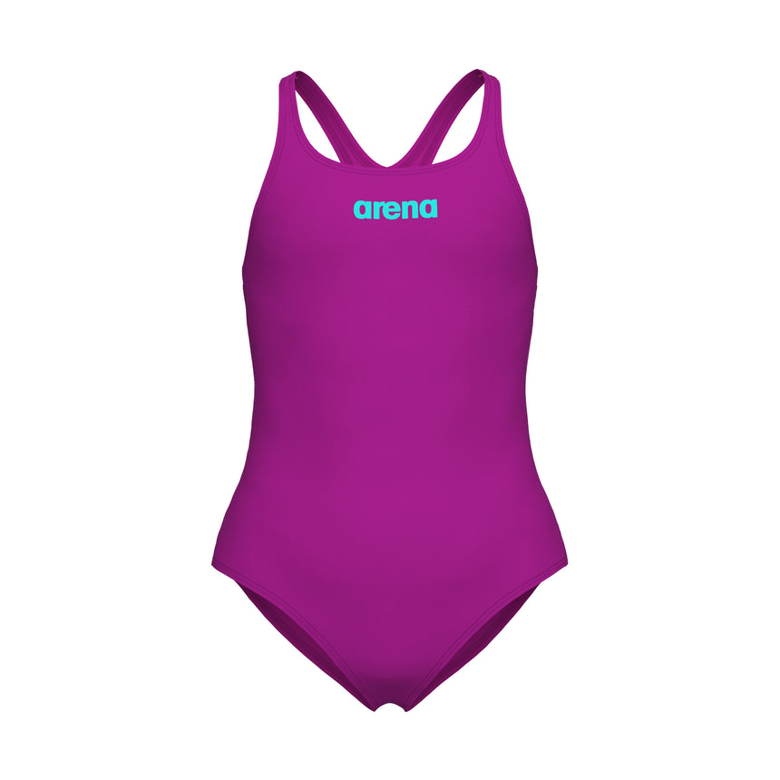 Arena Meisjes Badpak Team Swim Pro Solid Very Fuchsia Water