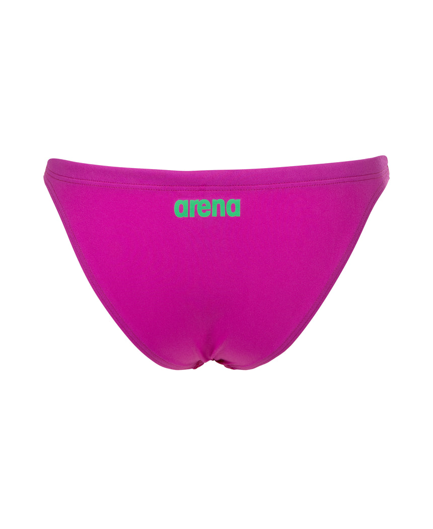 Arena Dames Bikini Broekje Team Solid Very Fuchsia Team Groen