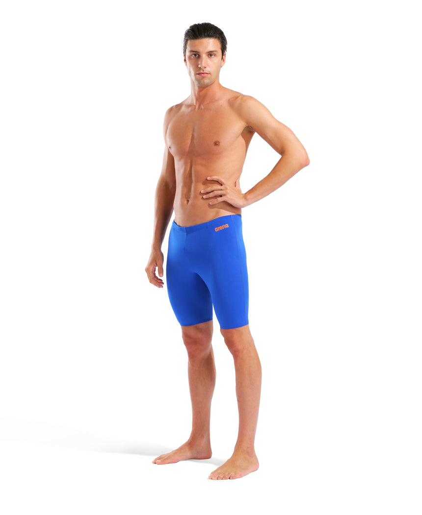 Arena Mens Swim Jammer Team Solid Neon Blue Team Orange
