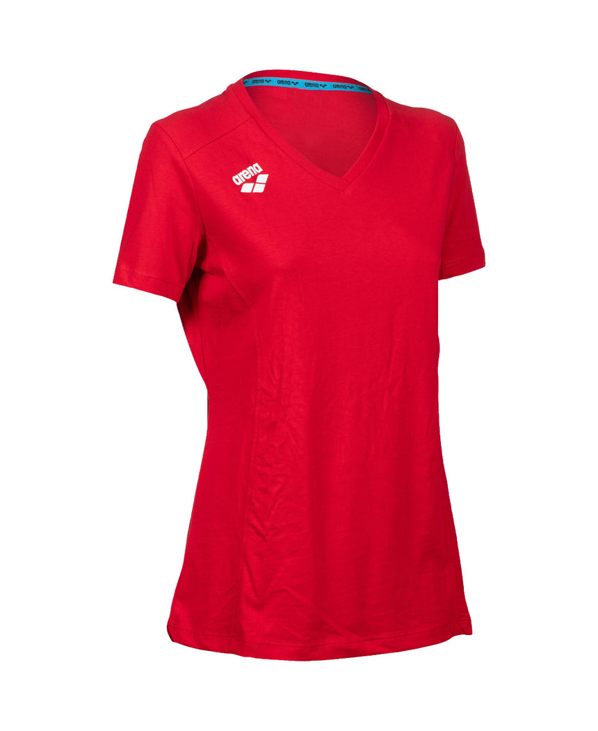 Arena Dames T-shirt Team Panel Rood