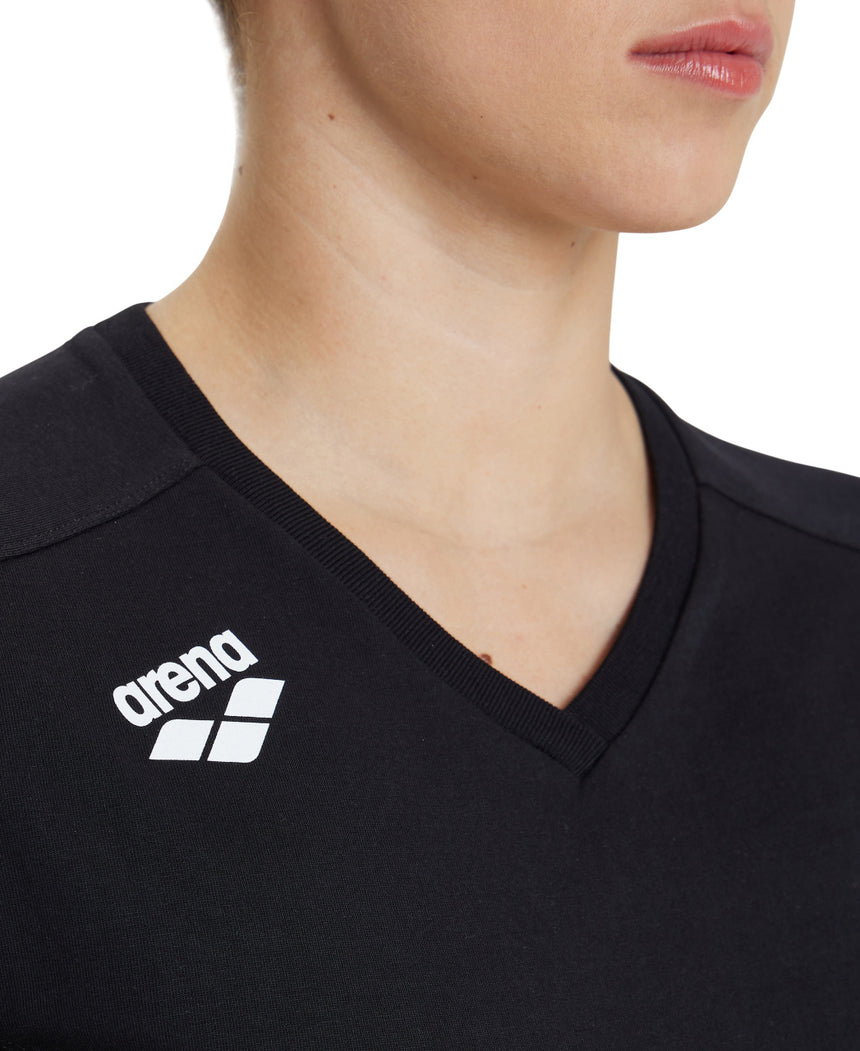 Arena Dames T-shirt Team Panel Zwart