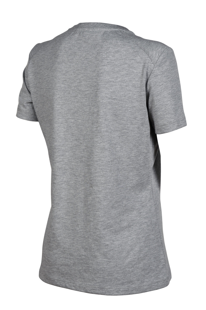 Arena Dames T-shirt Team Panel Heather-Grijs