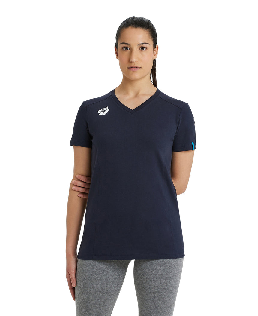 Arena Dames T-shirt Team Panel Marine