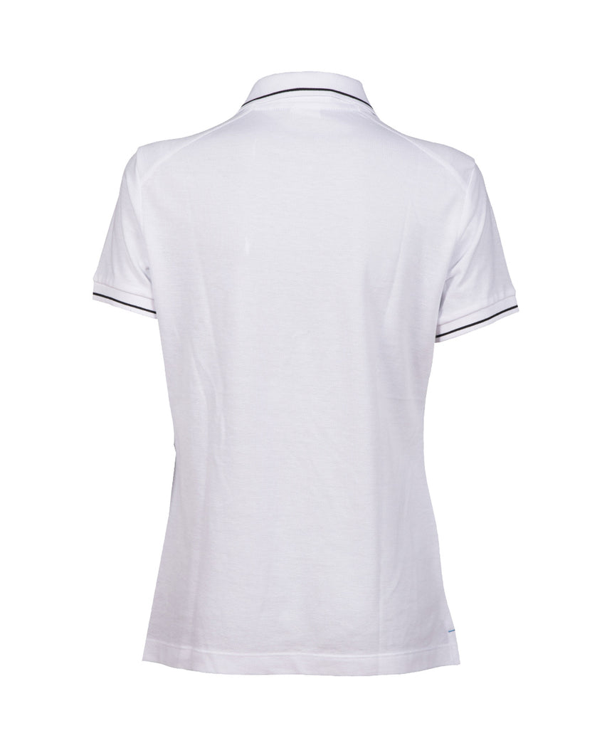 Arena Dames Poloshirt Team Solid Cotton Wit
