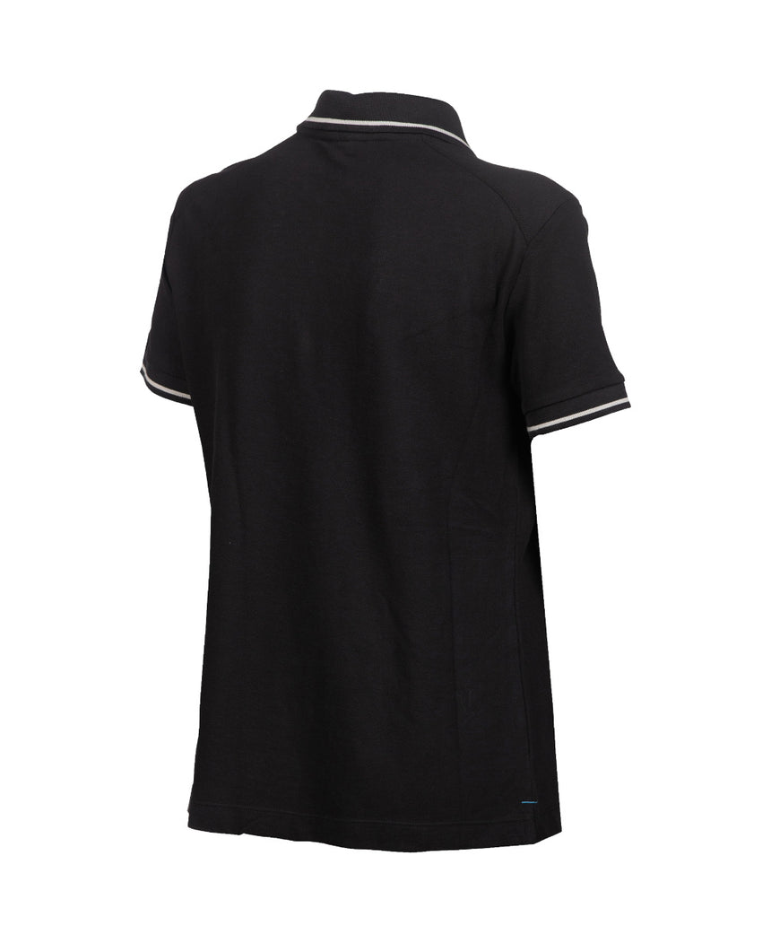 Arena Dames Poloshirt Team Solid Cotton Zwart