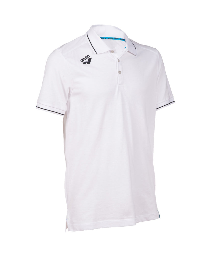 Arena Poloshirt Team Solid Cotton Wit