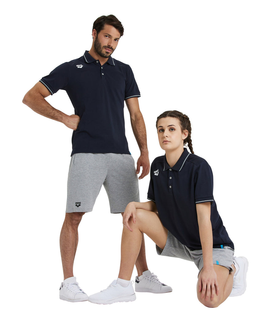 Arena Poloshirt Team Solid Cotton Marine
