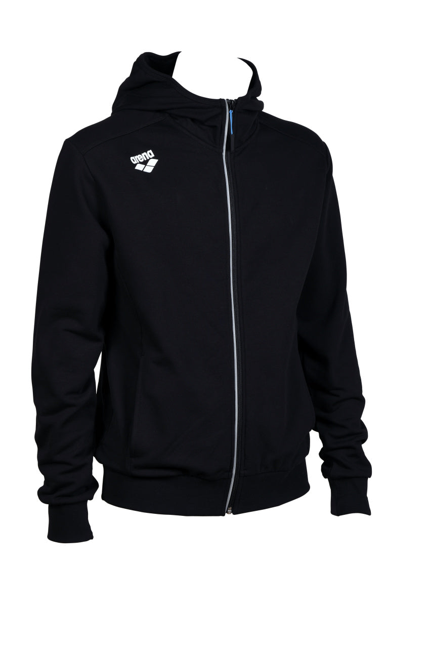 Arena Jas Team Hooded Jacket Panel Zwart
